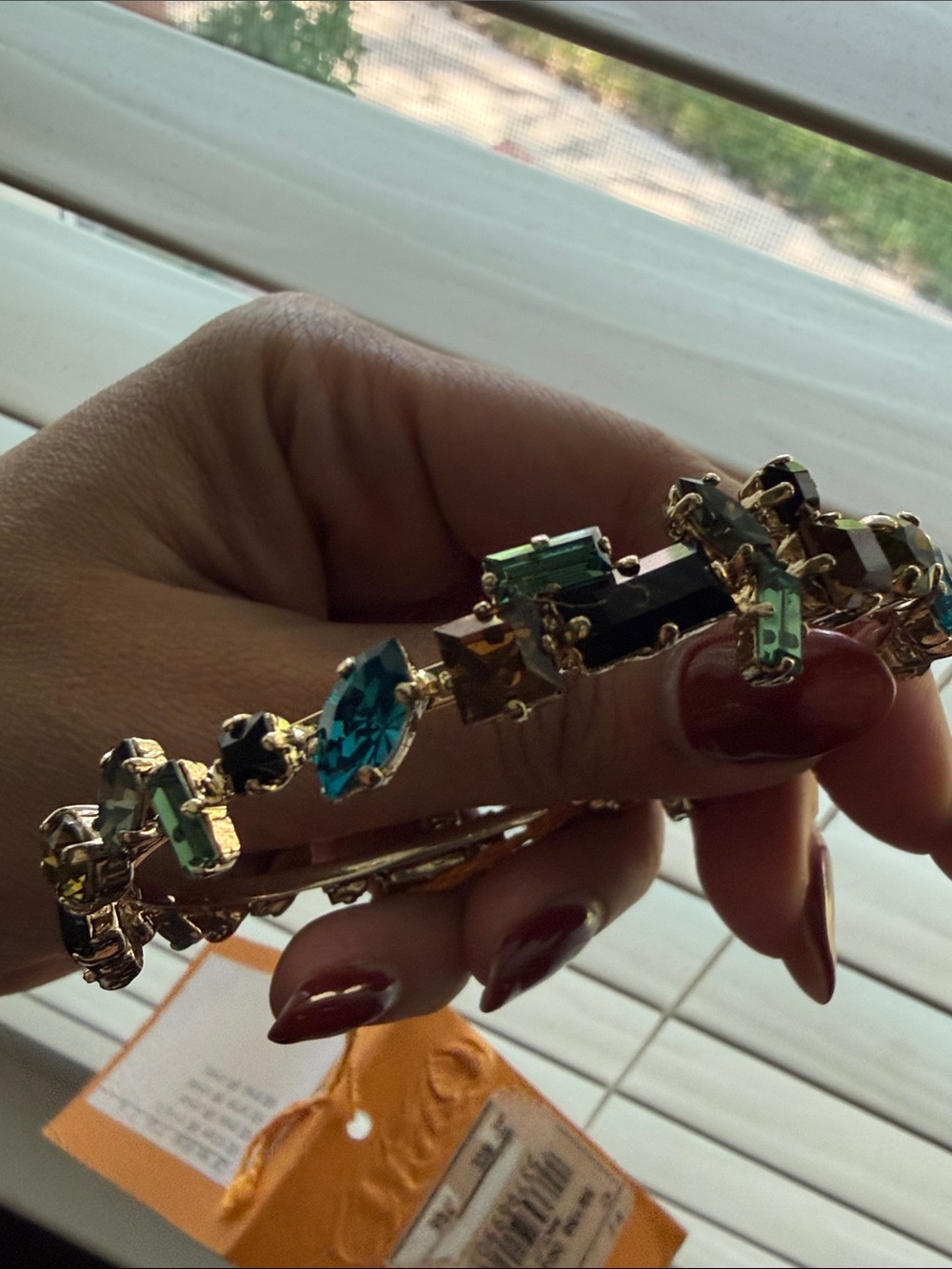 ETRO STRASS CRYSTAL BANGLE BRACELET - Picture 5 of 8
